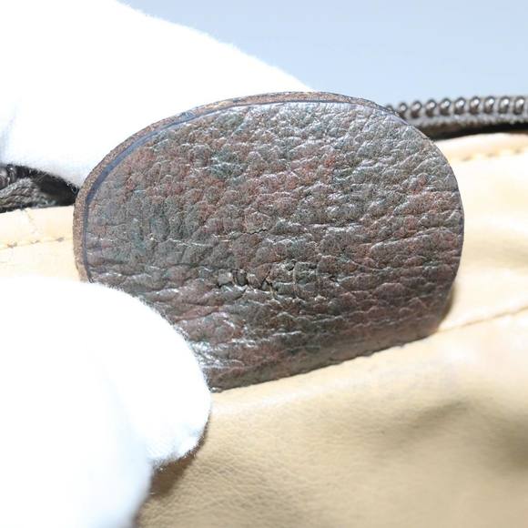 GUCCI GG Supreme Web Sherry Line Shoulder Bag PVC Beige Red 001 115 Auth 97895 - Picture 12 of 16